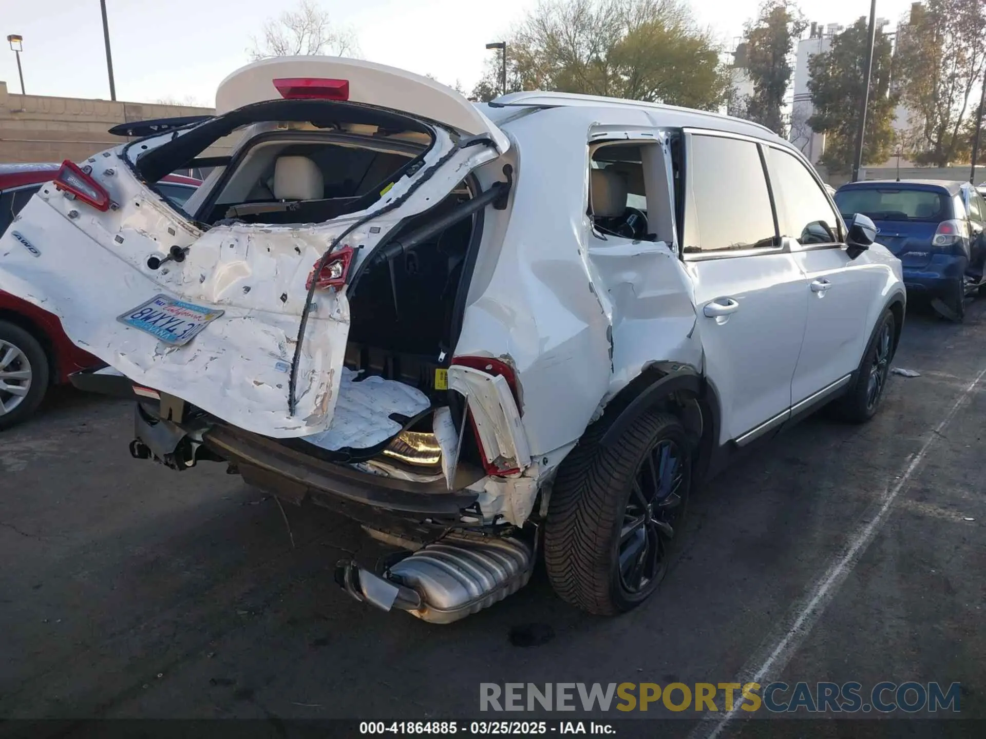 4 fotografías del automóvil dañado 5XYP5DHCXLG034323 KIA TELLURIDE 2020