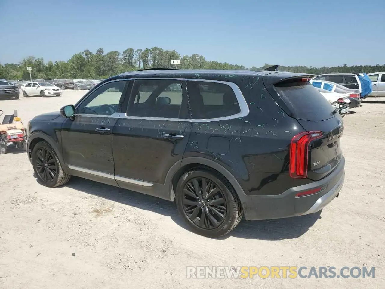 2 fotografías del automóvil dañado 5XYP5DHCXLG081206 KIA TELLURIDE 2020