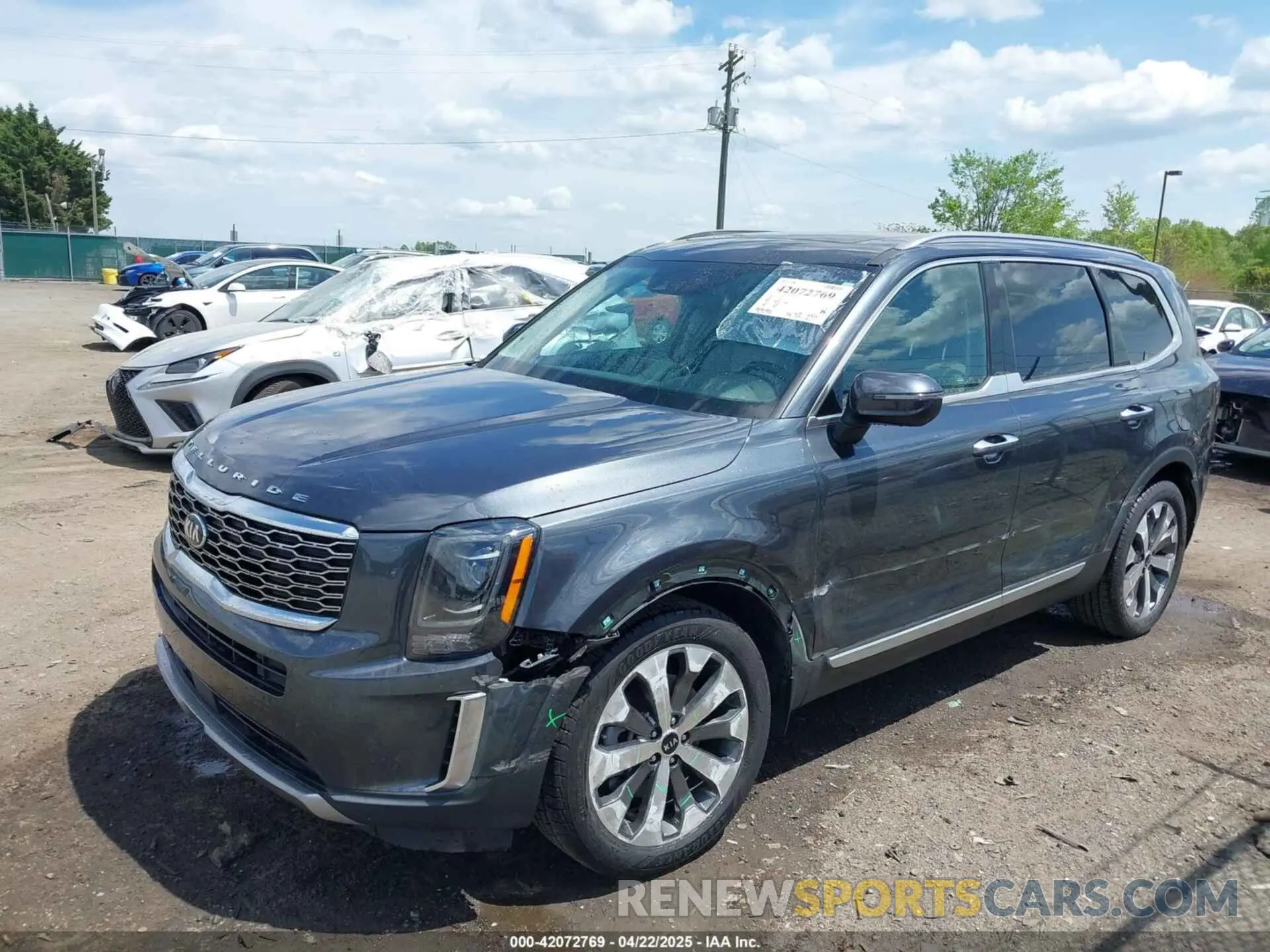 2 fotografías del automóvil dañado 5XYP64HC7LG018450 KIA TELLURIDE 2020