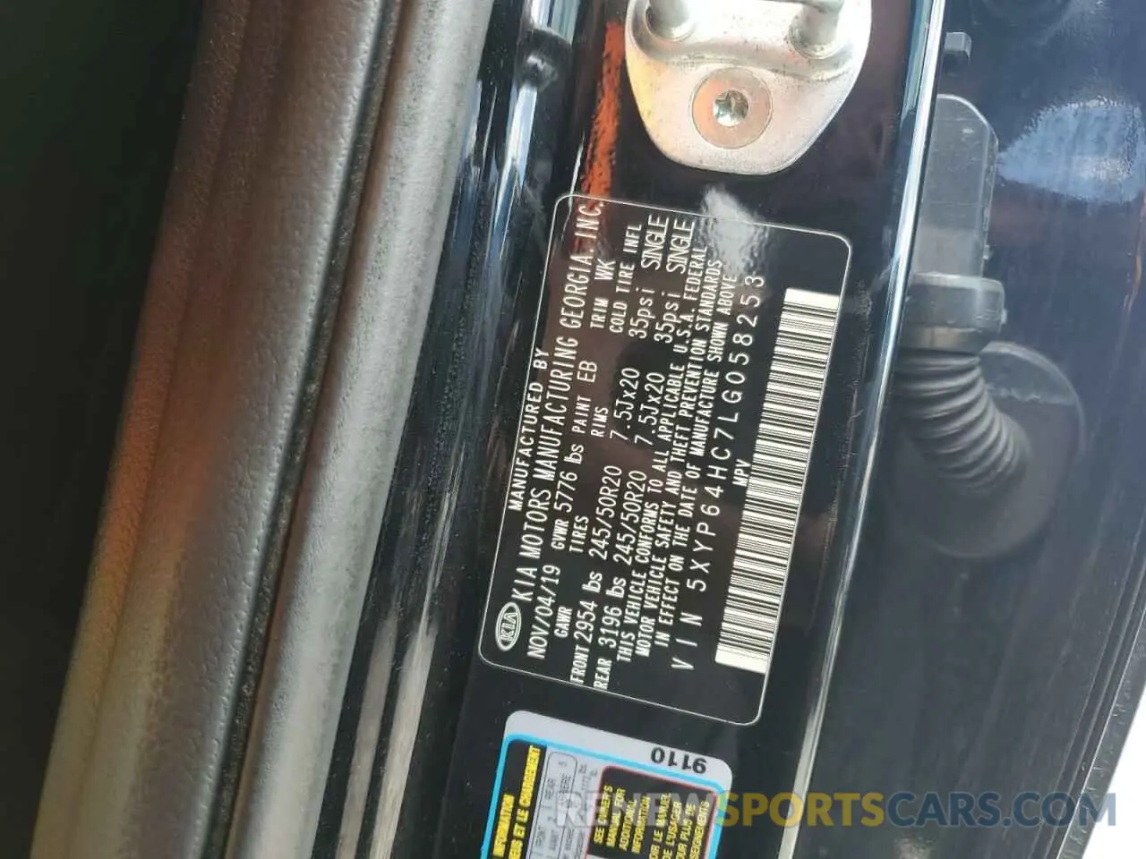 13 fotografías del automóvil dañado 5XYP64HC7LG058253 KIA TELLURIDE 2020