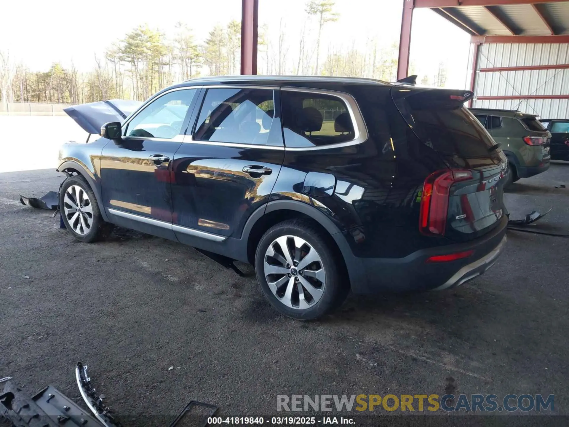 3 fotografías del automóvil dañado 5XYP6DHC7LG032171 KIA TELLURIDE 2020