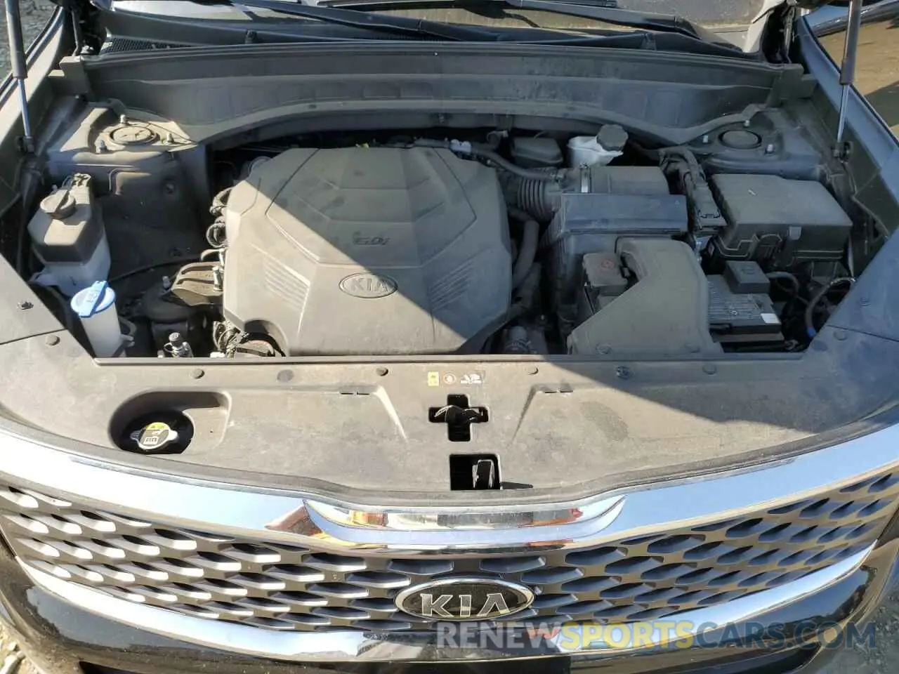 12 fotografías del automóvil dañado 5XYP24HC6MG127592 KIA TELLURIDE 2021