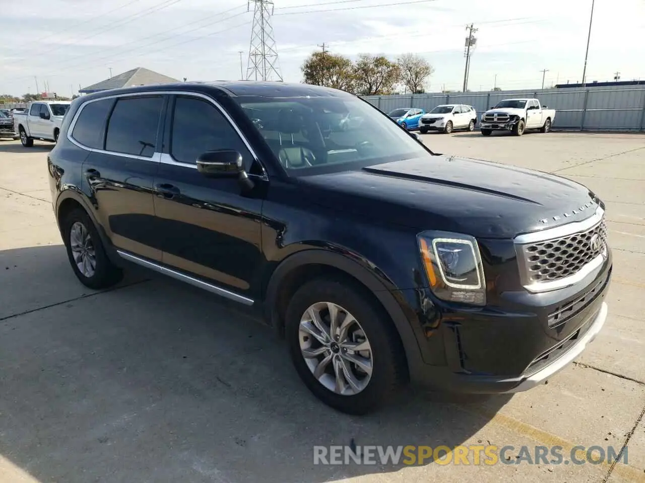 4 fotografías del automóvil dañado 5XYP24HC7MG101549 KIA TELLURIDE 2021