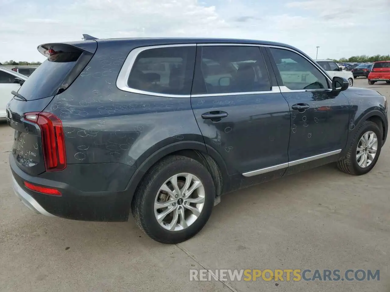 3 fotografías del automóvil dañado 5XYP24HC9MG132253 KIA TELLURIDE 2021