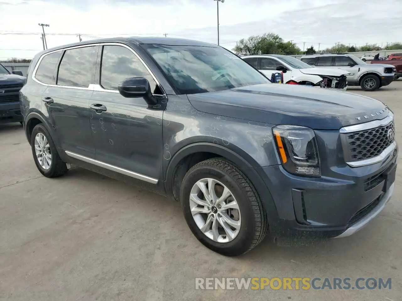 4 fotografías del automóvil dañado 5XYP24HC9MG132253 KIA TELLURIDE 2021