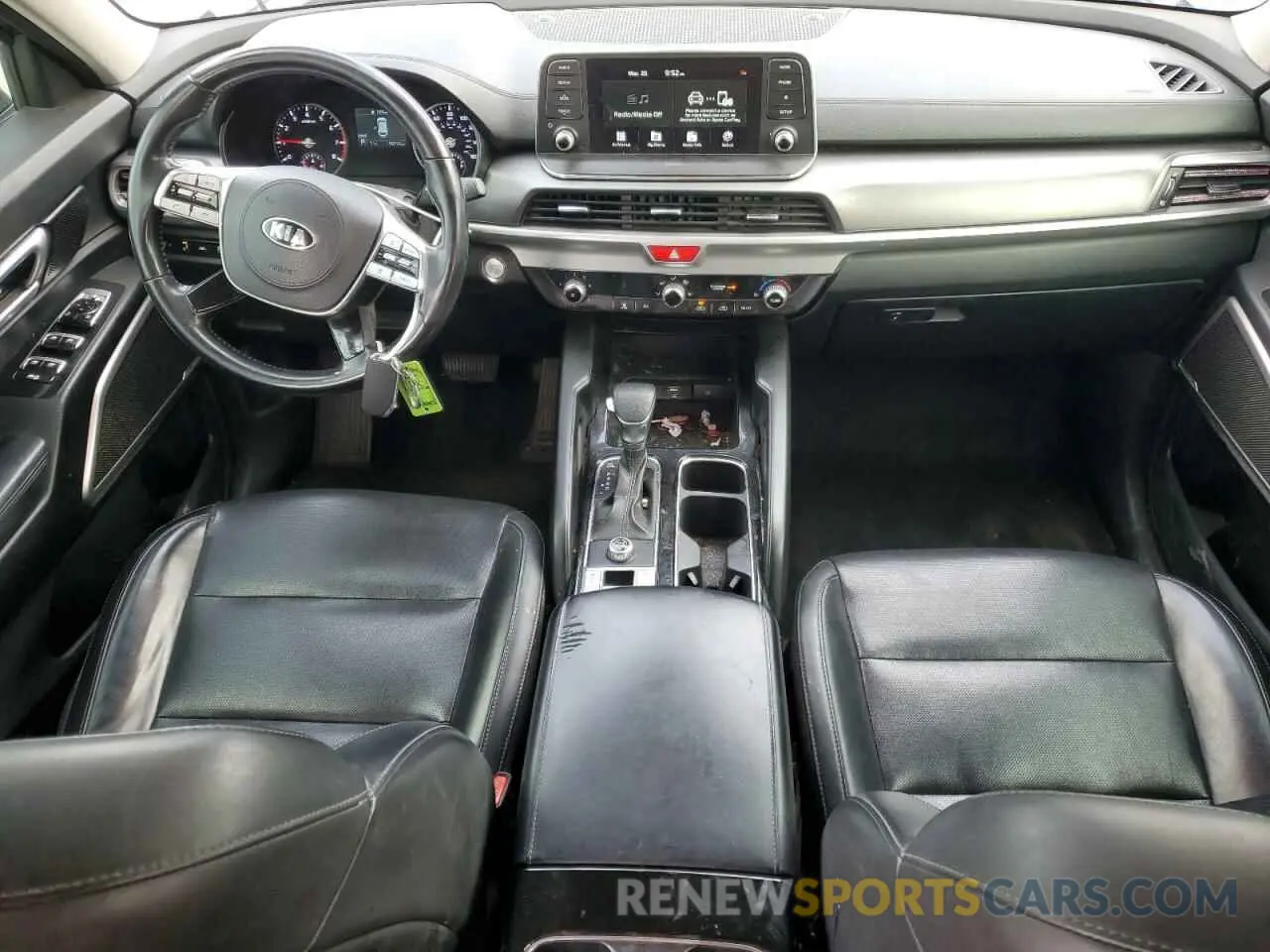 8 fotografías del automóvil dañado 5XYP24HC9MG132253 KIA TELLURIDE 2021