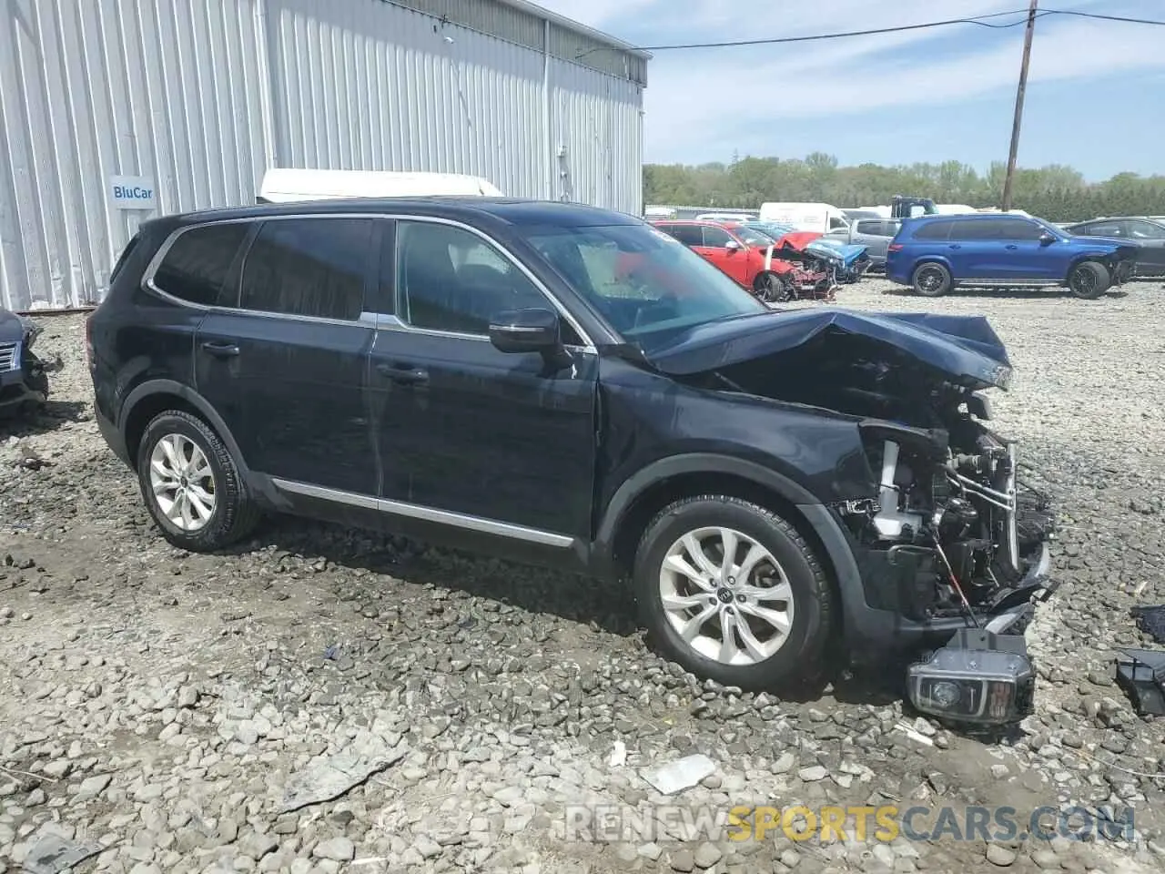 4 fotografías del automóvil dañado 5XYP2DHC1MG137401 KIA TELLURIDE 2021