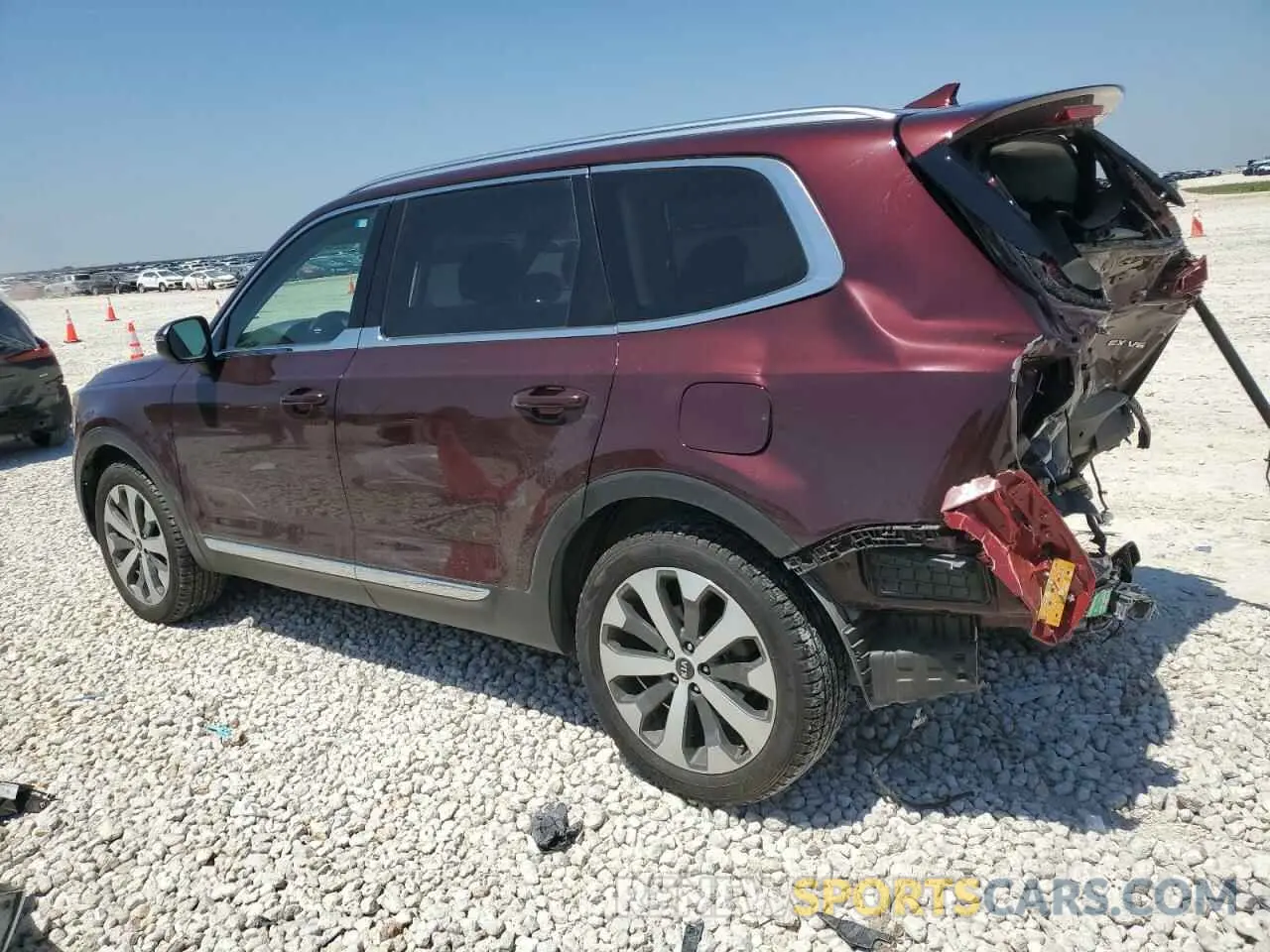2 fotografías del automóvil dañado 5XYP34HC0MG148967 KIA TELLURIDE 2021