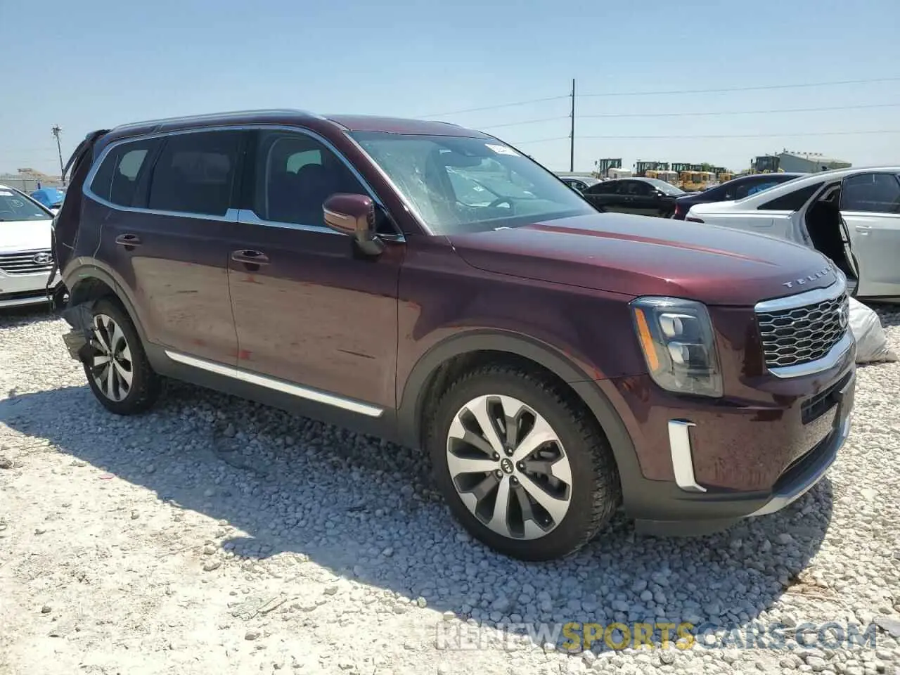 4 fotografías del automóvil dañado 5XYP34HC0MG148967 KIA TELLURIDE 2021