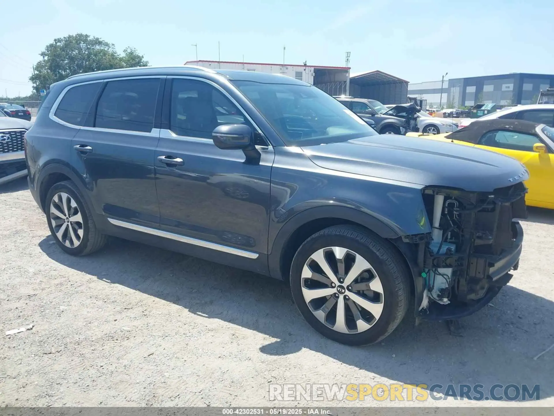 1 fotografías del automóvil dañado 5XYP34HC5MG134921 KIA TELLURIDE 2021