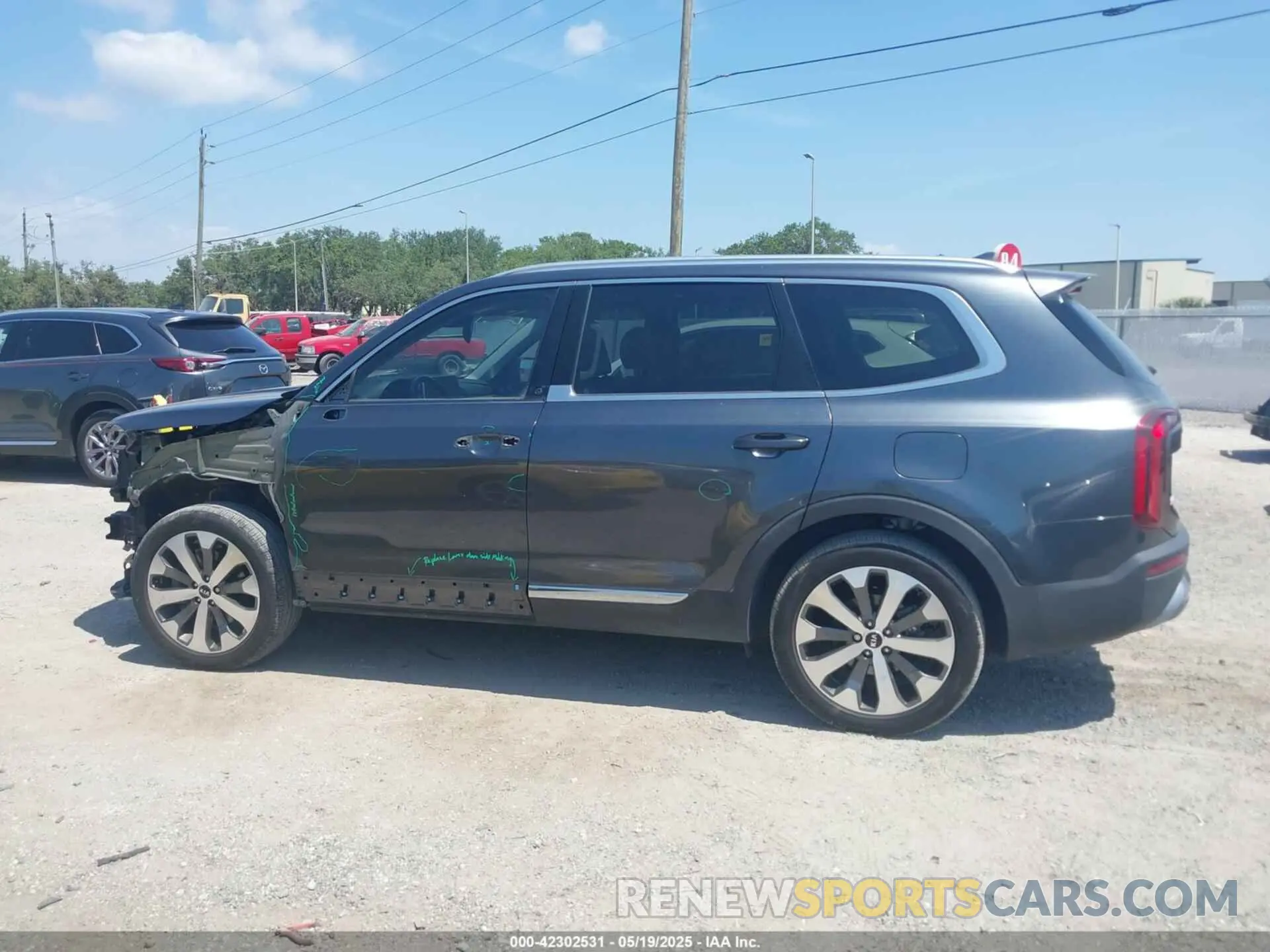 15 fotografías del automóvil dañado 5XYP34HC5MG134921 KIA TELLURIDE 2021