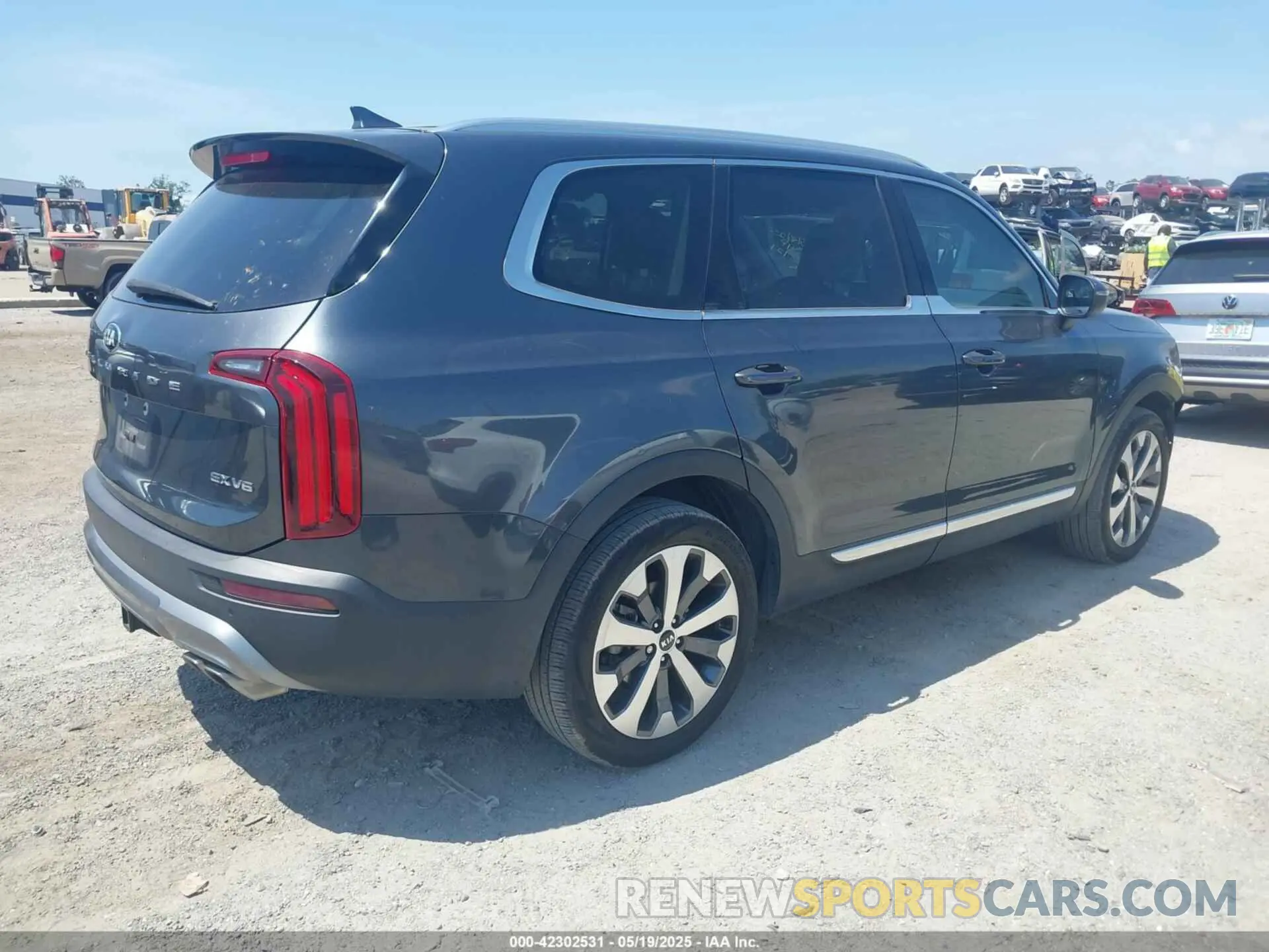 4 fotografías del automóvil dañado 5XYP34HC5MG134921 KIA TELLURIDE 2021