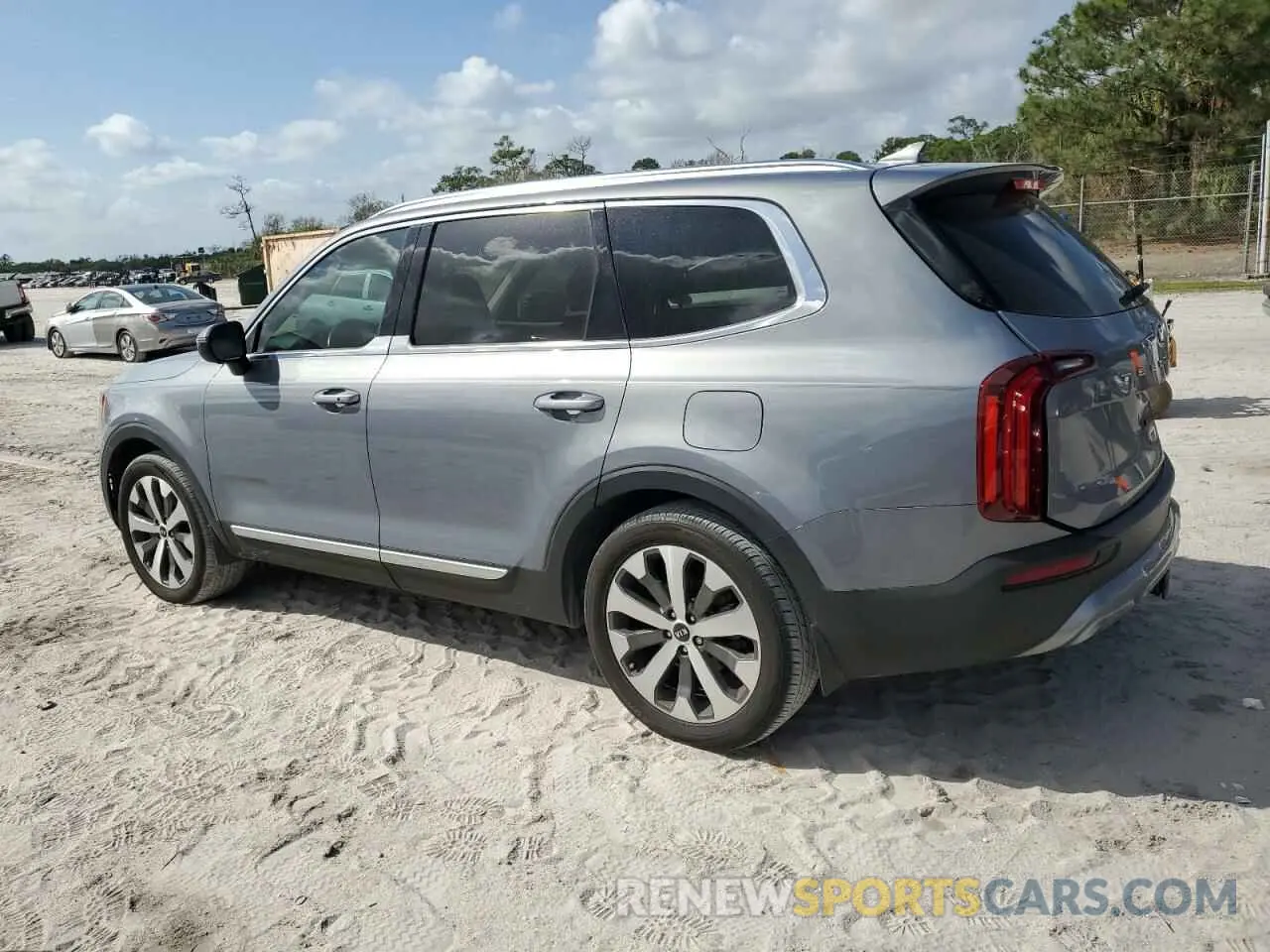 2 fotografías del automóvil dañado 5XYP34HC7MG182016 KIA TELLURIDE 2021