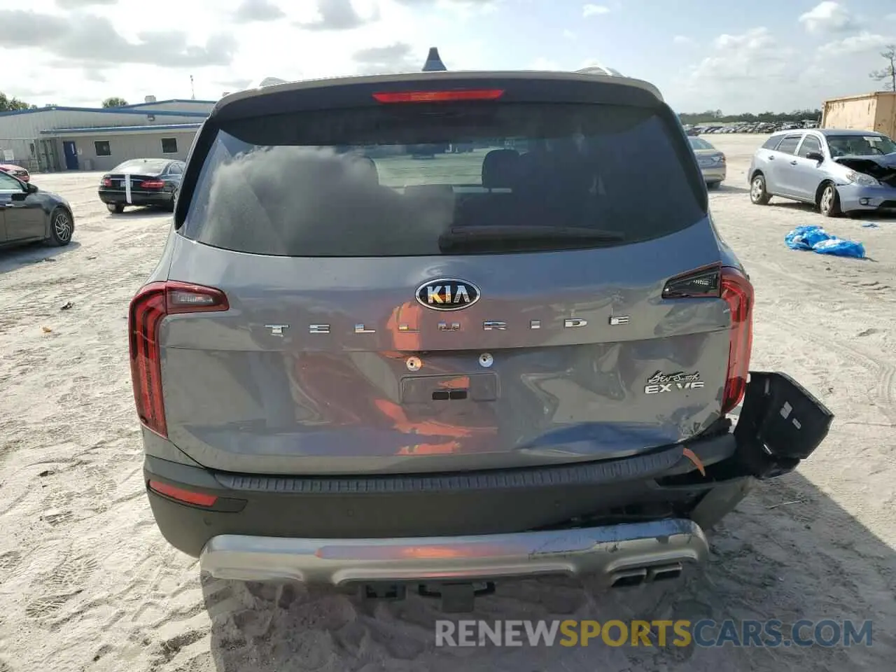 6 fotografías del automóvil dañado 5XYP34HC7MG182016 KIA TELLURIDE 2021