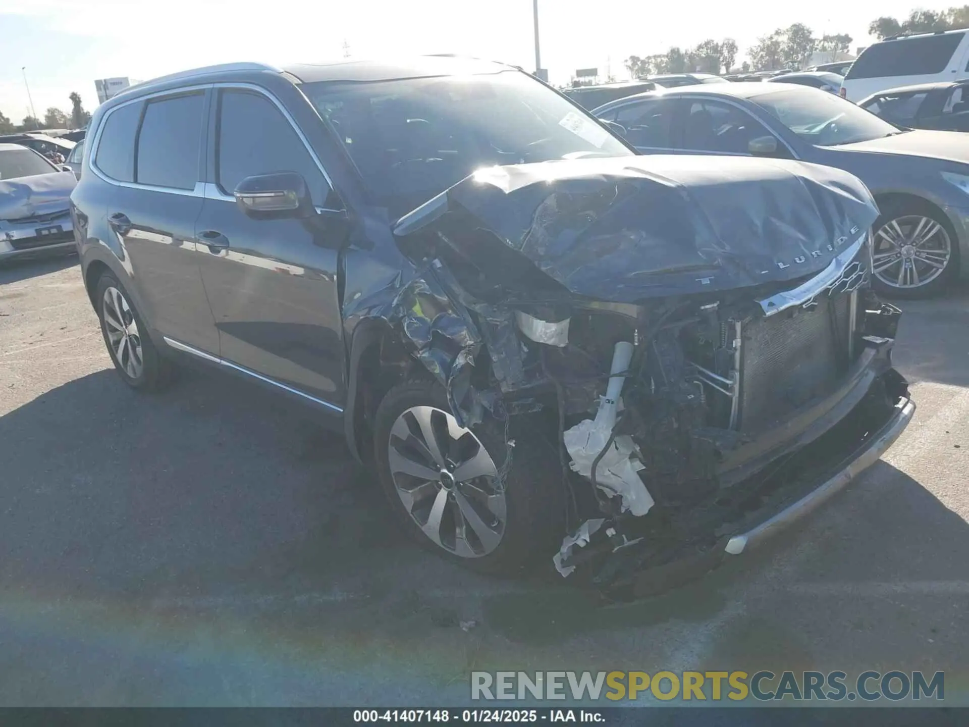 1 fotografías del automóvil dañado 5XYP34HC9MG156033 KIA TELLURIDE 2021