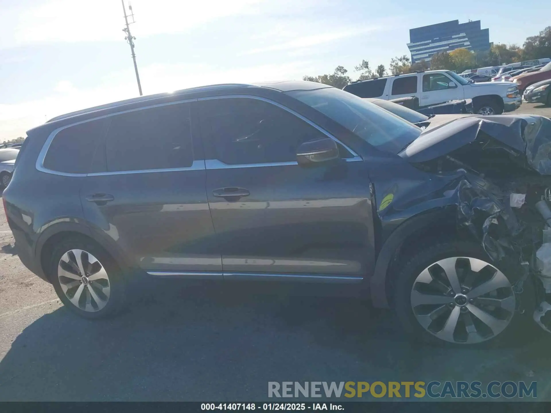 13 fotografías del automóvil dañado 5XYP34HC9MG156033 KIA TELLURIDE 2021