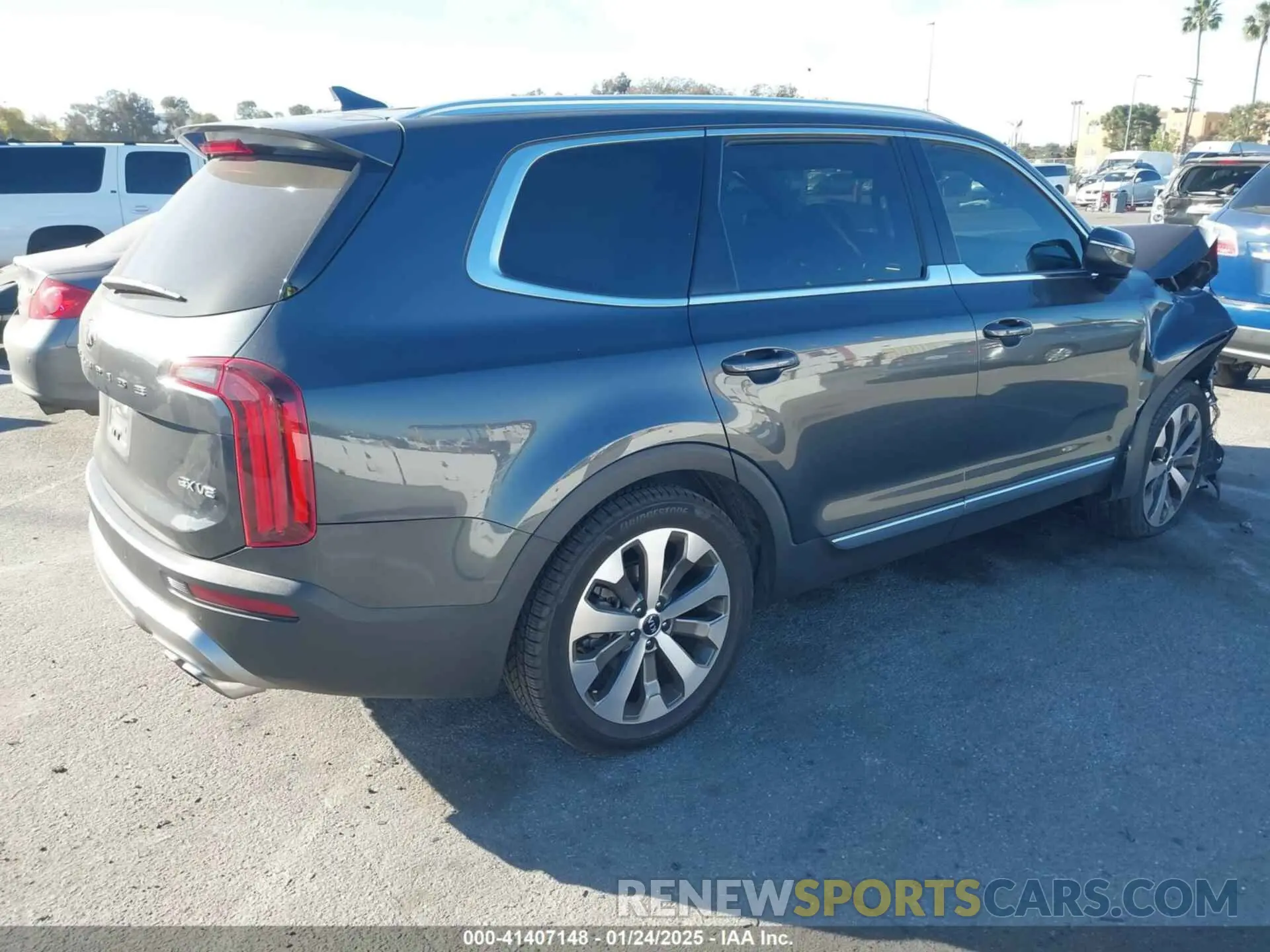 4 fotografías del automóvil dañado 5XYP34HC9MG156033 KIA TELLURIDE 2021