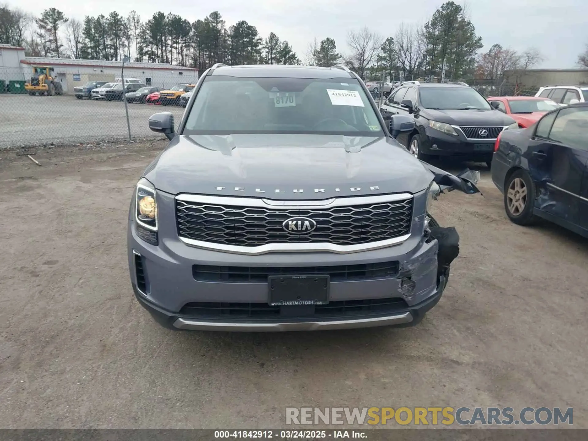 12 fotografías del automóvil dañado 5XYP34HCXMG123526 KIA TELLURIDE 2021