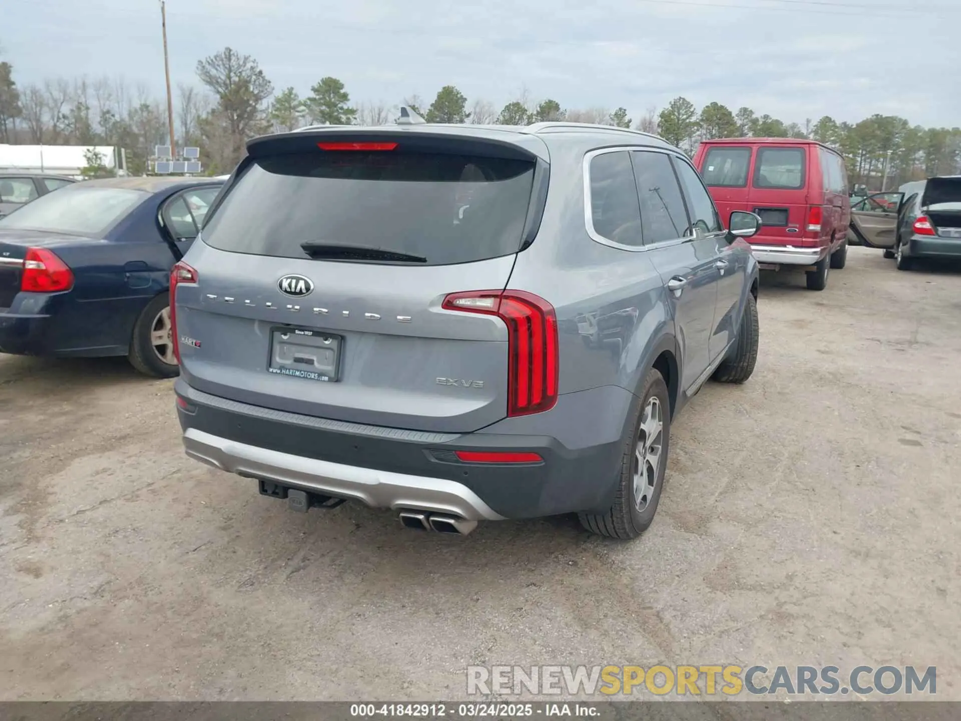 4 fotografías del automóvil dañado 5XYP34HCXMG123526 KIA TELLURIDE 2021