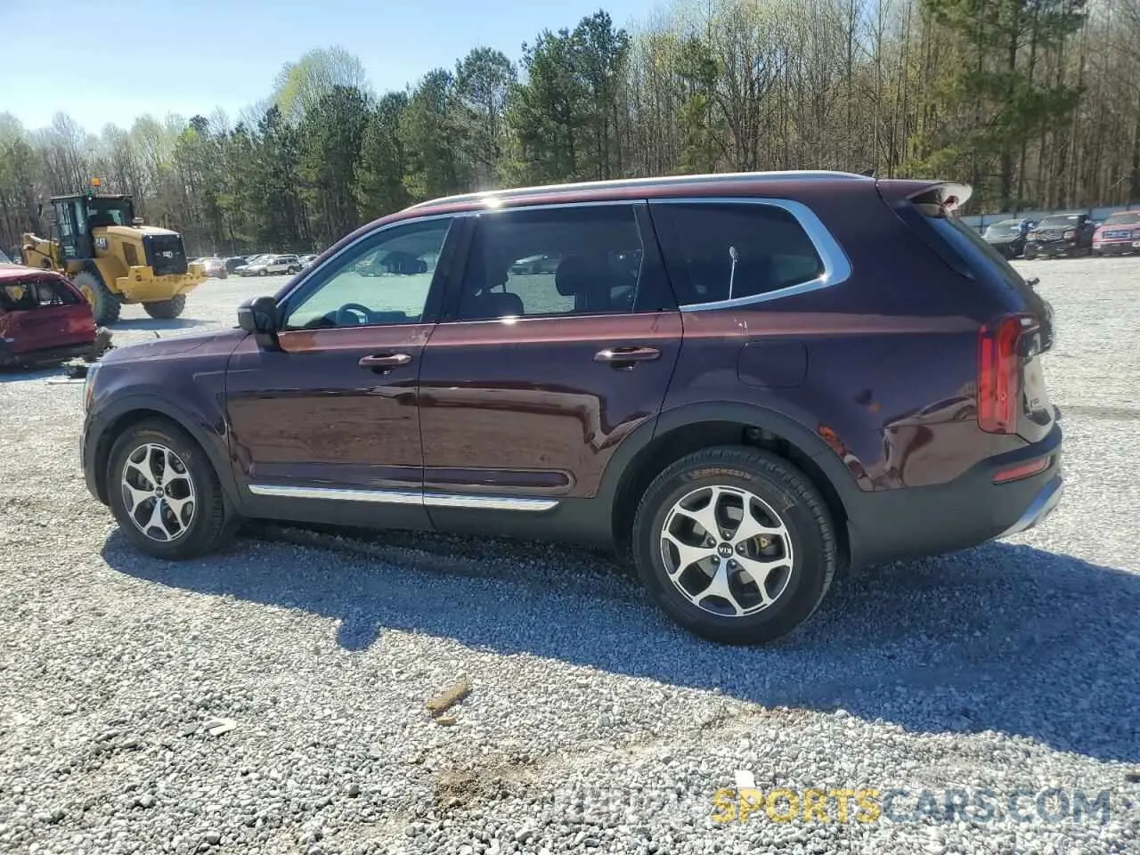 2 fotografías del automóvil dañado 5XYP3DHC1MG108526 KIA TELLURIDE 2021