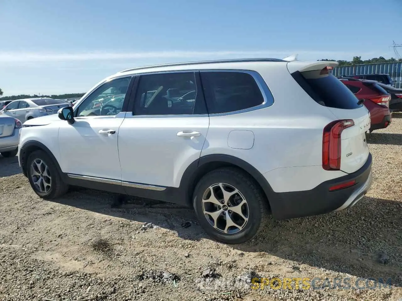 2 fotografías del automóvil dañado 5XYP3DHC2MG104890 KIA TELLURIDE 2021