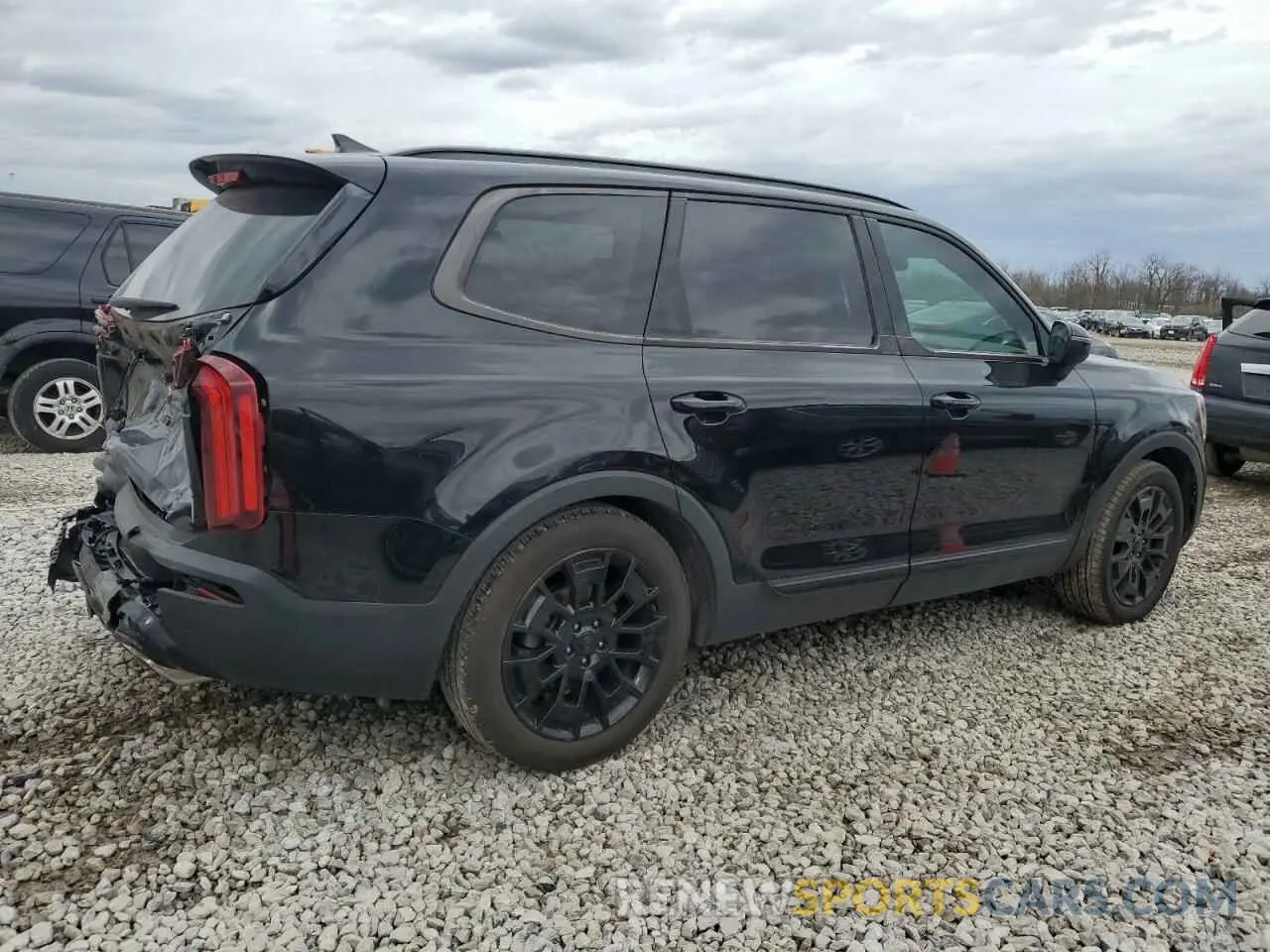 3 fotografías del automóvil dañado 5XYP3DHC2MG192565 KIA TELLURIDE 2021