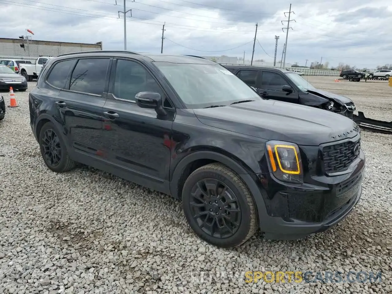 4 fotografías del automóvil dañado 5XYP3DHC2MG192565 KIA TELLURIDE 2021