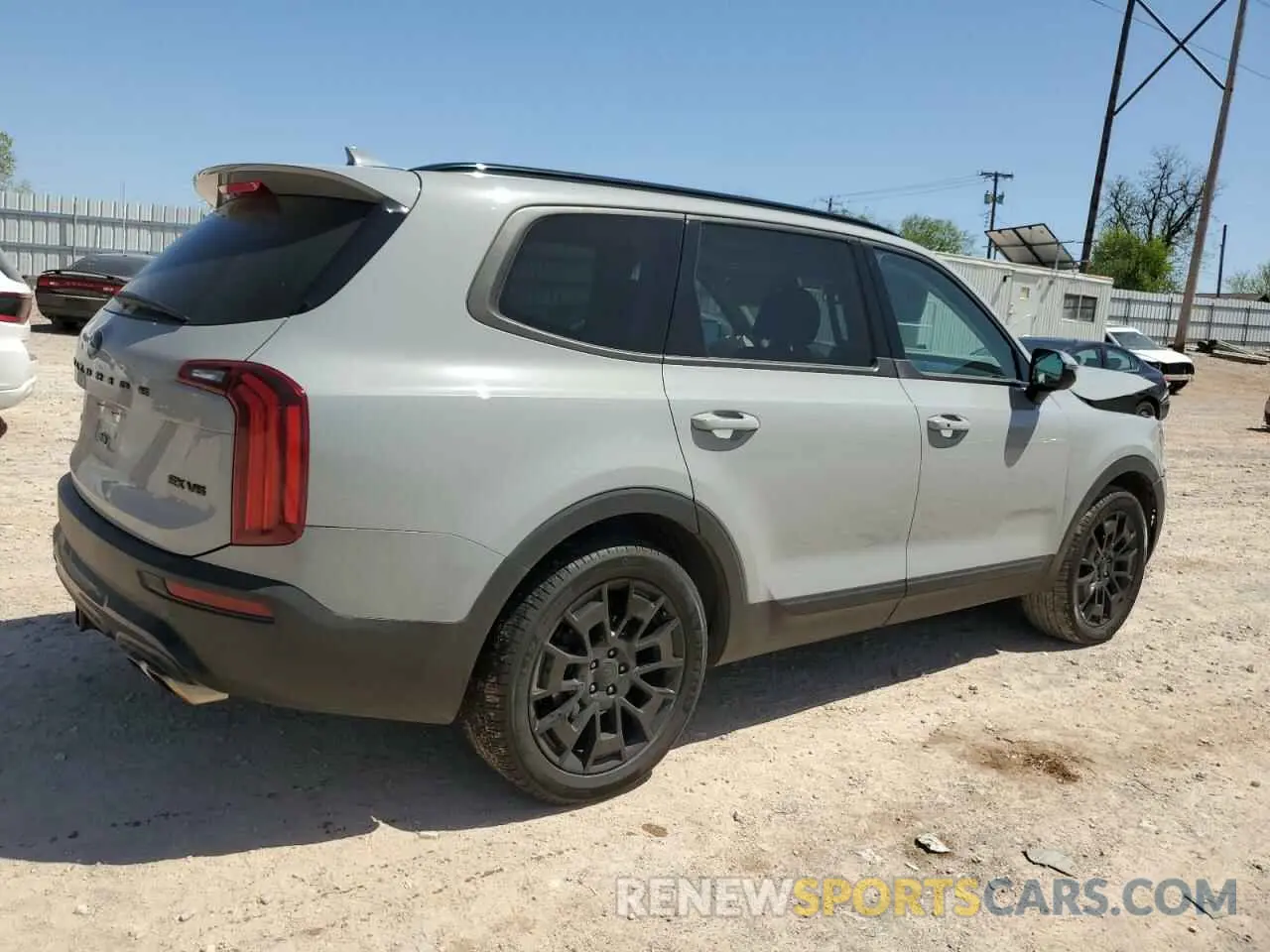 3 fotografías del automóvil dañado 5XYP3DHC3MG167061 KIA TELLURIDE 2021
