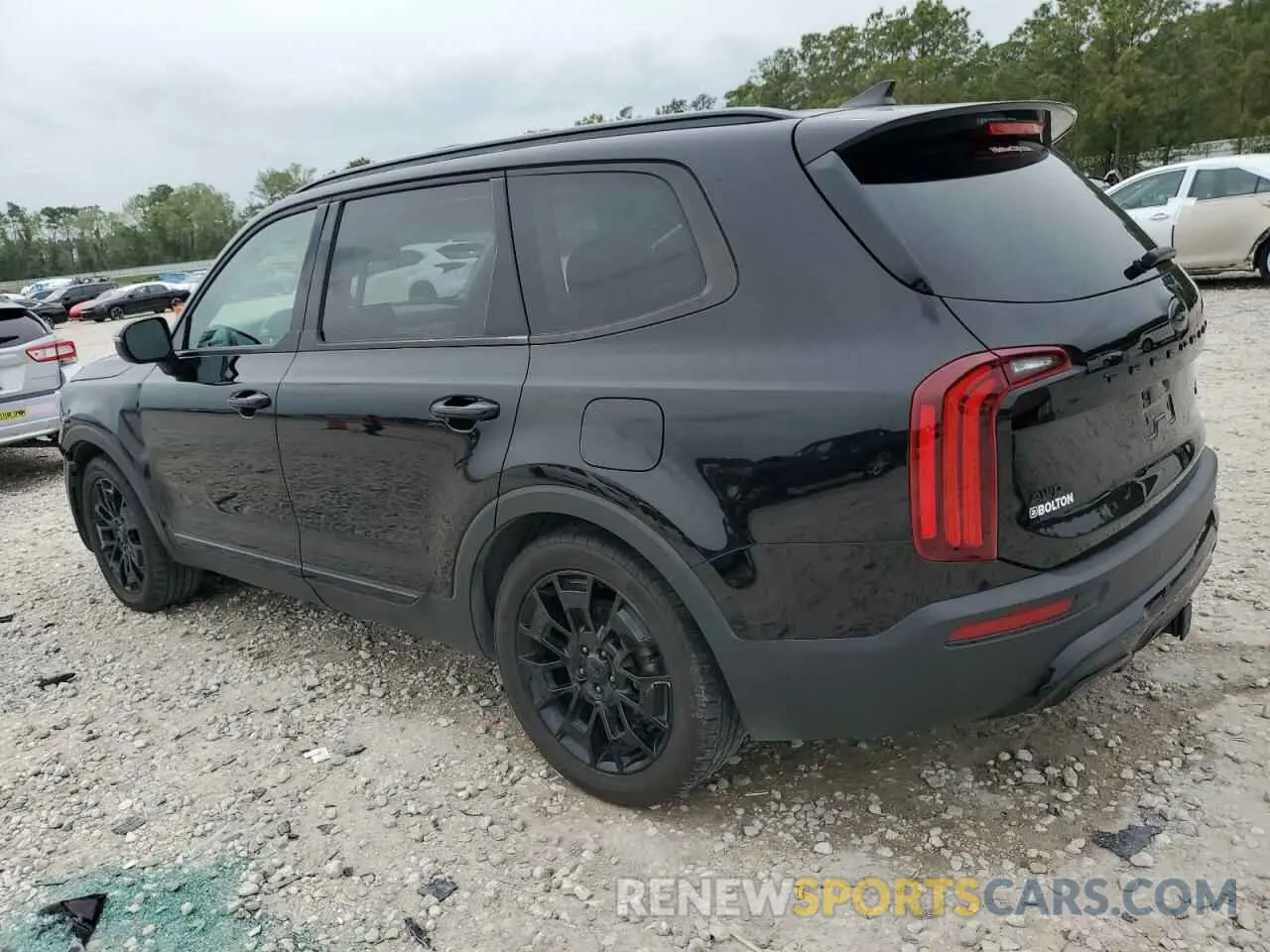 2 fotografías del automóvil dañado 5XYP3DHC8MG194059 KIA TELLURIDE 2021
