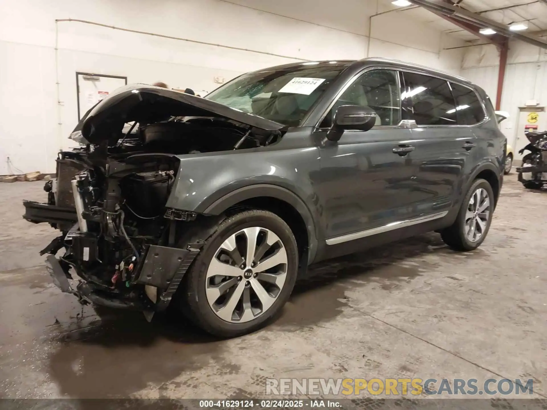 2 fotografías del automóvil dañado 5XYP3DHC9MG139717 KIA TELLURIDE 2021