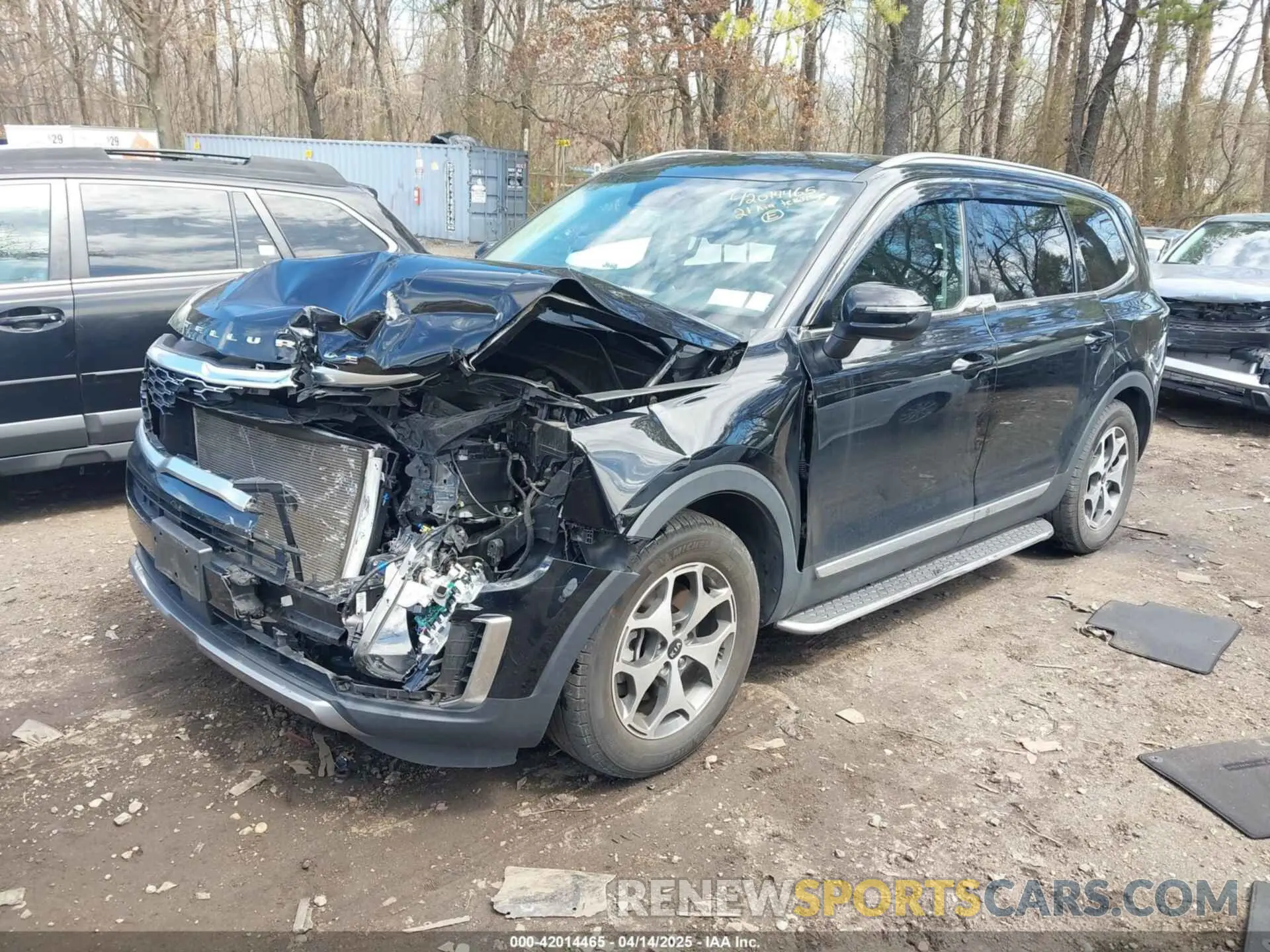 2 fotografías del automóvil dañado 5XYP3DHC9MG152225 KIA TELLURIDE 2021