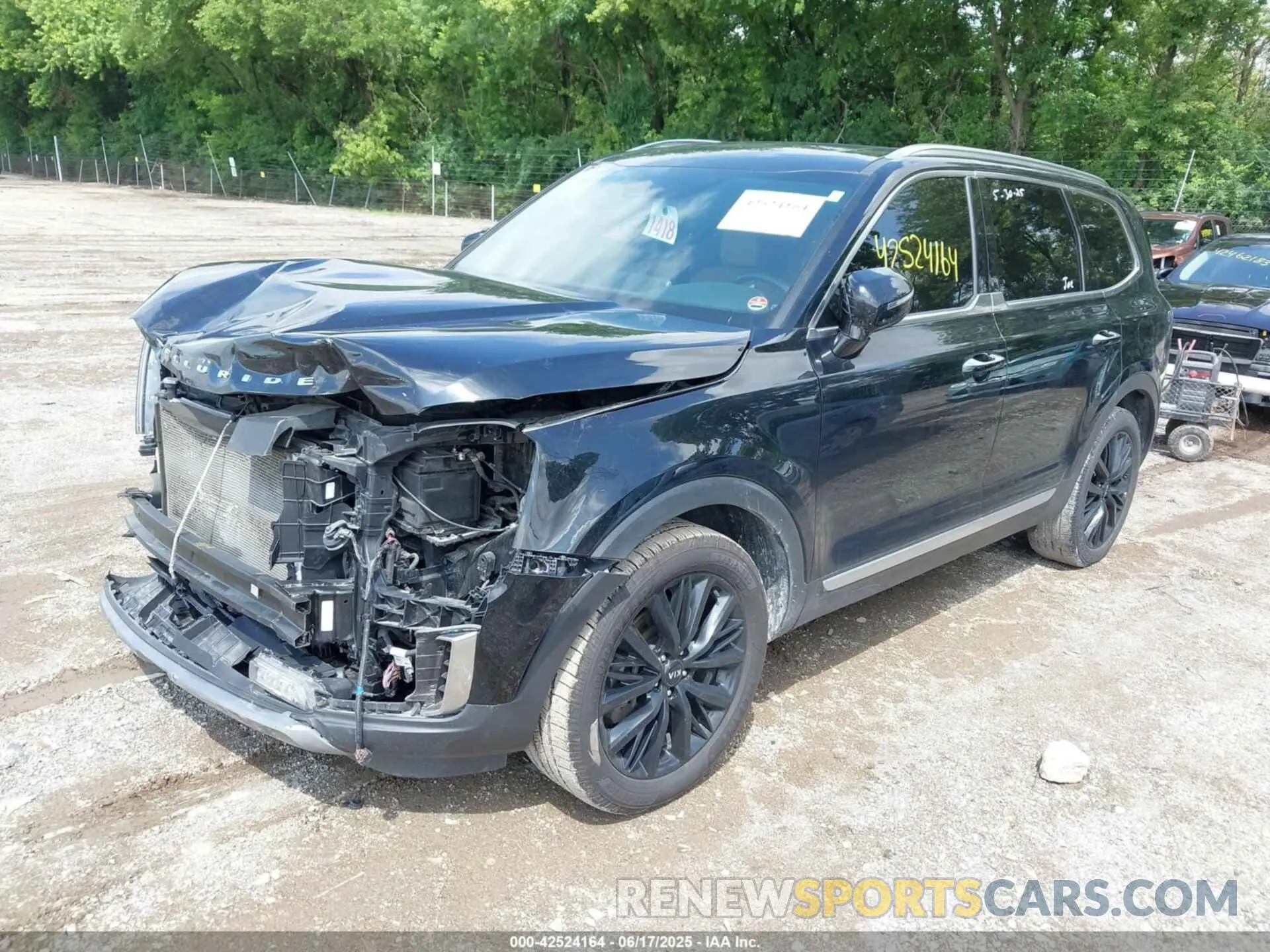 2 fotografías del automóvil dañado 5XYP54HC7MG157885 KIA TELLURIDE 2021