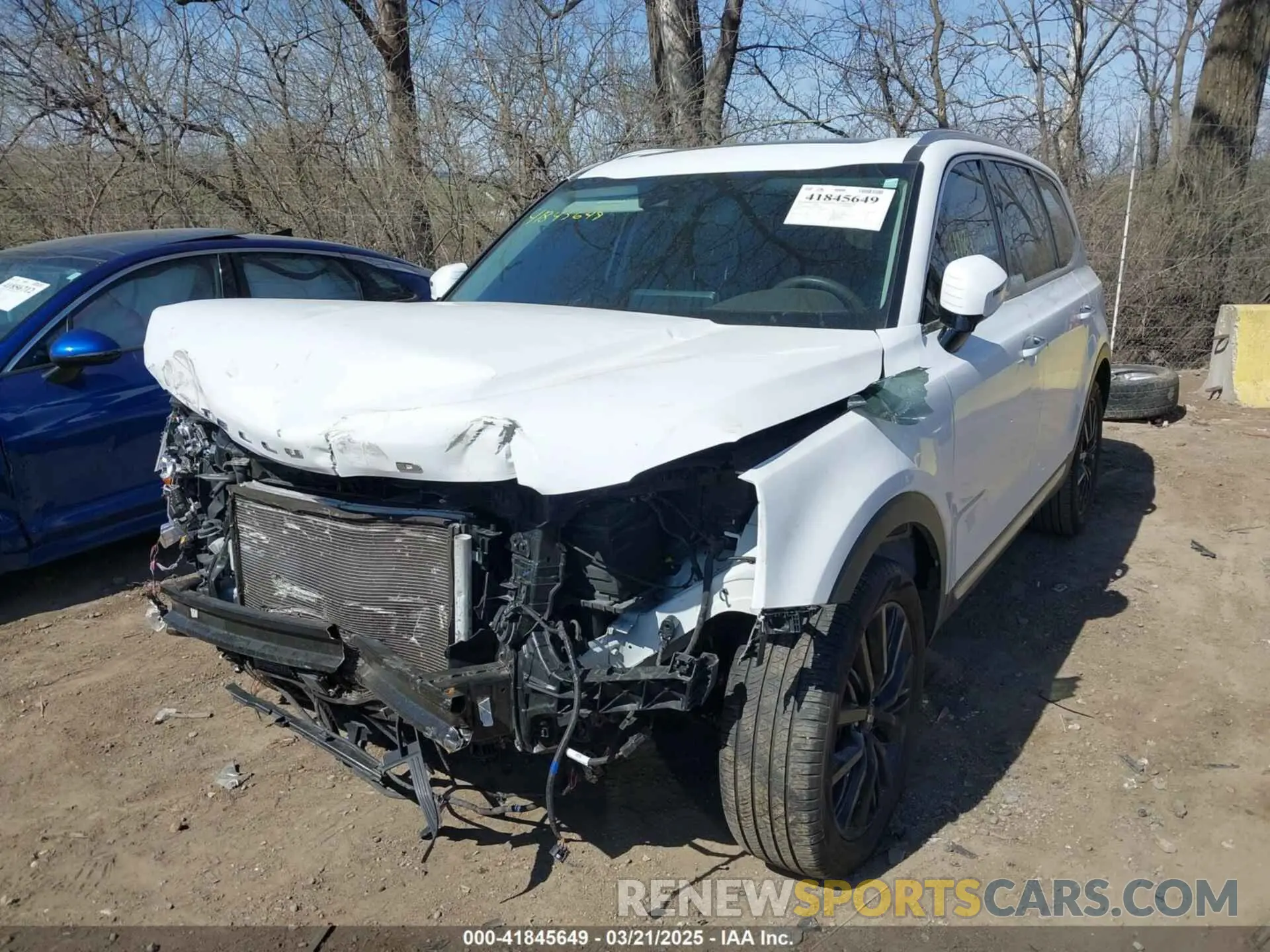 2 fotografías del automóvil dañado 5XYP54HC7MG167929 KIA TELLURIDE 2021