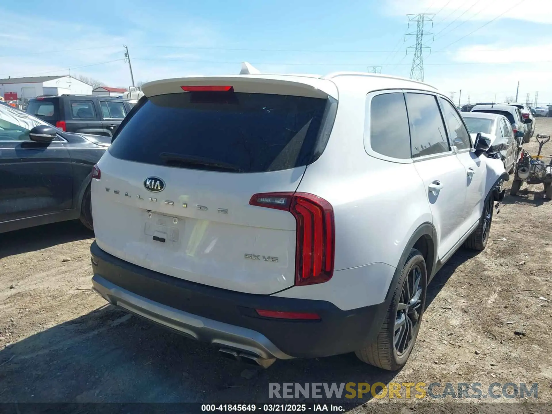 4 fotografías del automóvil dañado 5XYP54HC7MG167929 KIA TELLURIDE 2021