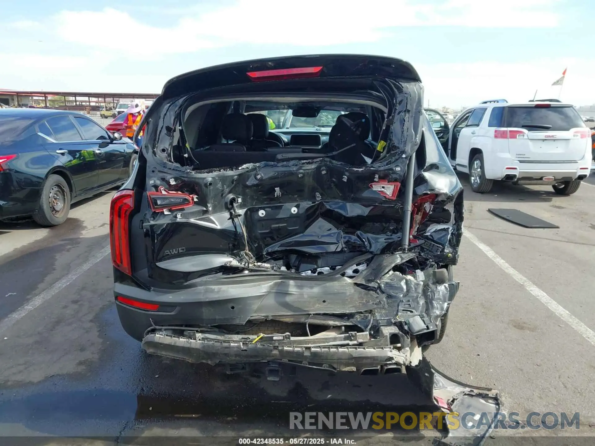 6 fotografías del automóvil dañado 5XYP5DHC1MG170972 KIA TELLURIDE 2021