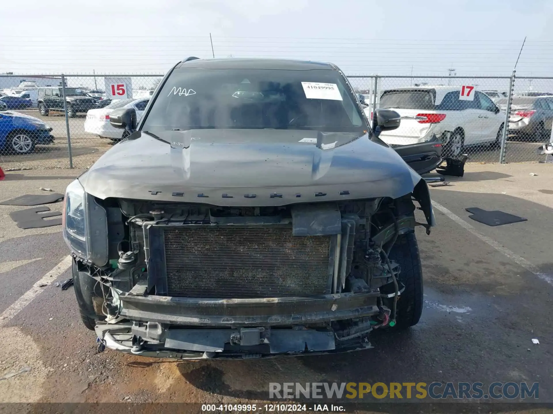 13 fotografías del automóvil dañado 5XYP5DHC2MG114460 KIA TELLURIDE 2021