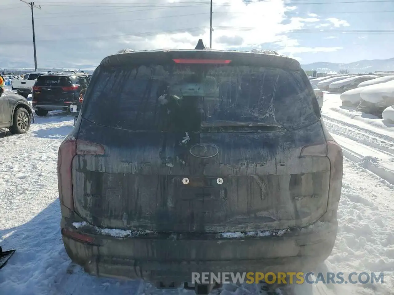 6 fotografías del automóvil dañado 5XYP5DHC4MG186986 KIA TELLURIDE 2021