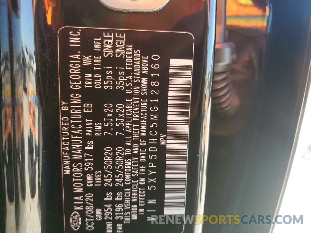 14 fotografías del automóvil dañado 5XYP5DHC5MG128160 KIA TELLURIDE 2021