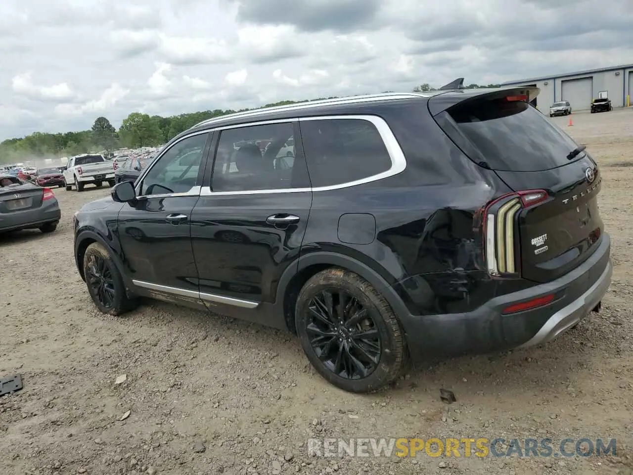 2 fotografías del automóvil dañado 5XYP5DHC6MG130001 KIA TELLURIDE 2021