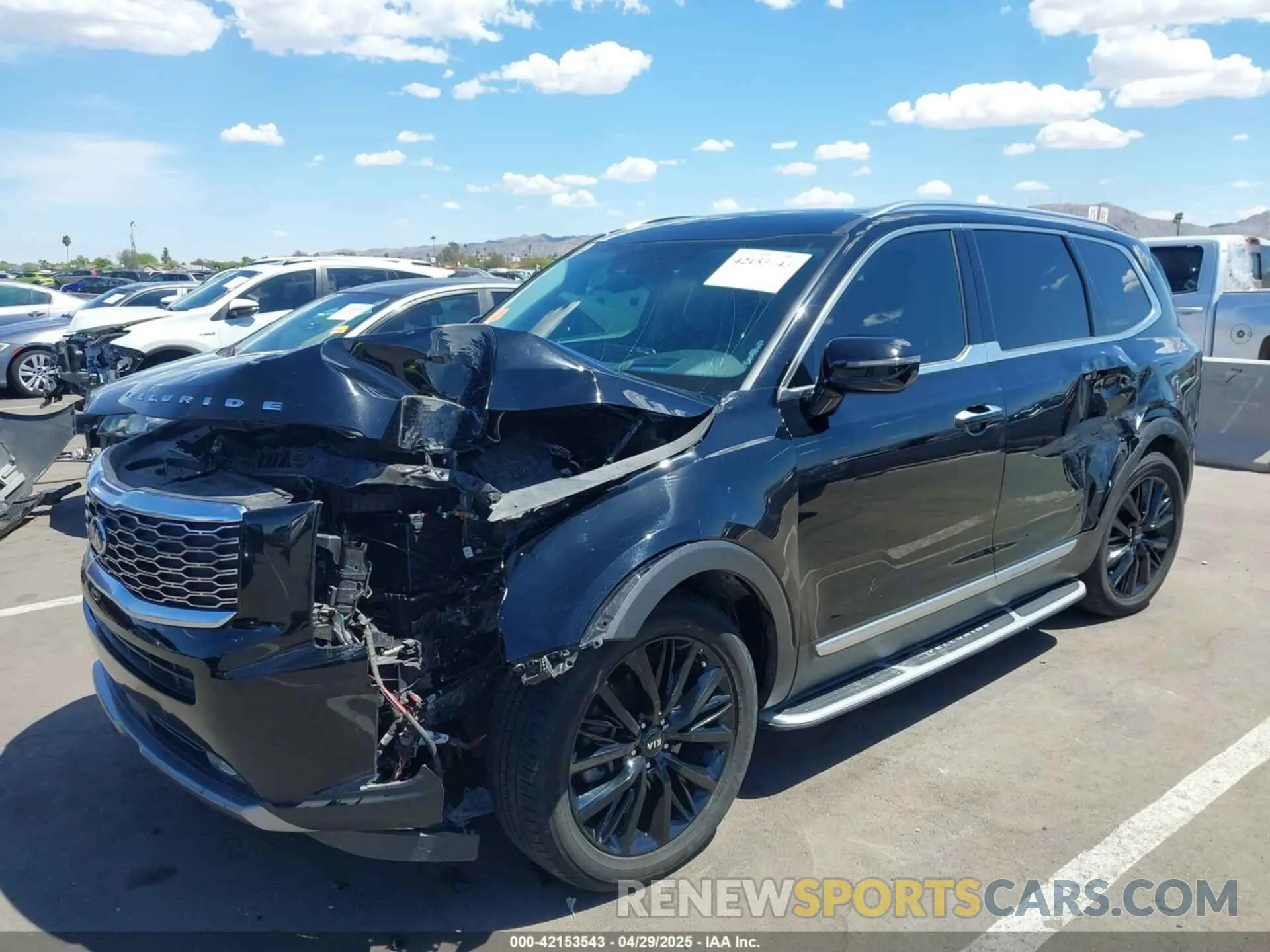 2 fotografías del automóvil dañado 5XYP5DHC6MG163371 KIA TELLURIDE 2021