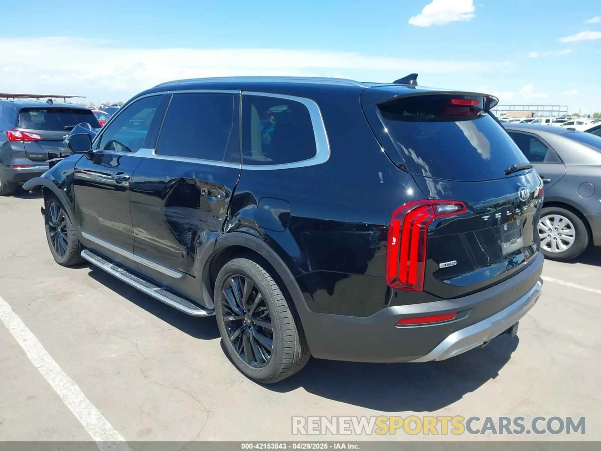 3 fotografías del automóvil dañado 5XYP5DHC6MG163371 KIA TELLURIDE 2021