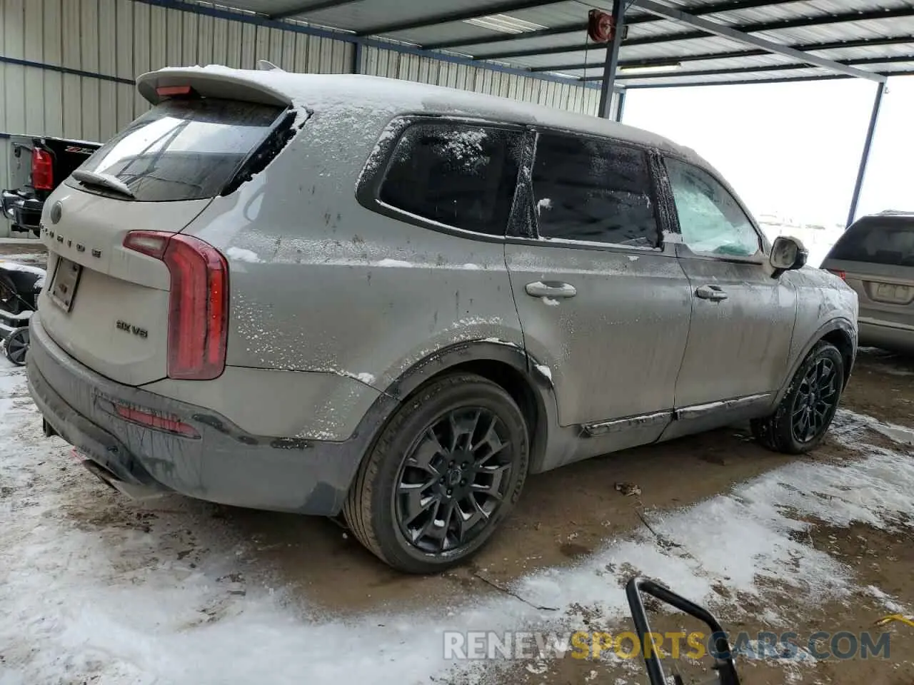 3 fotografías del automóvil dañado 5XYP5DHC7MG165470 KIA TELLURIDE 2021