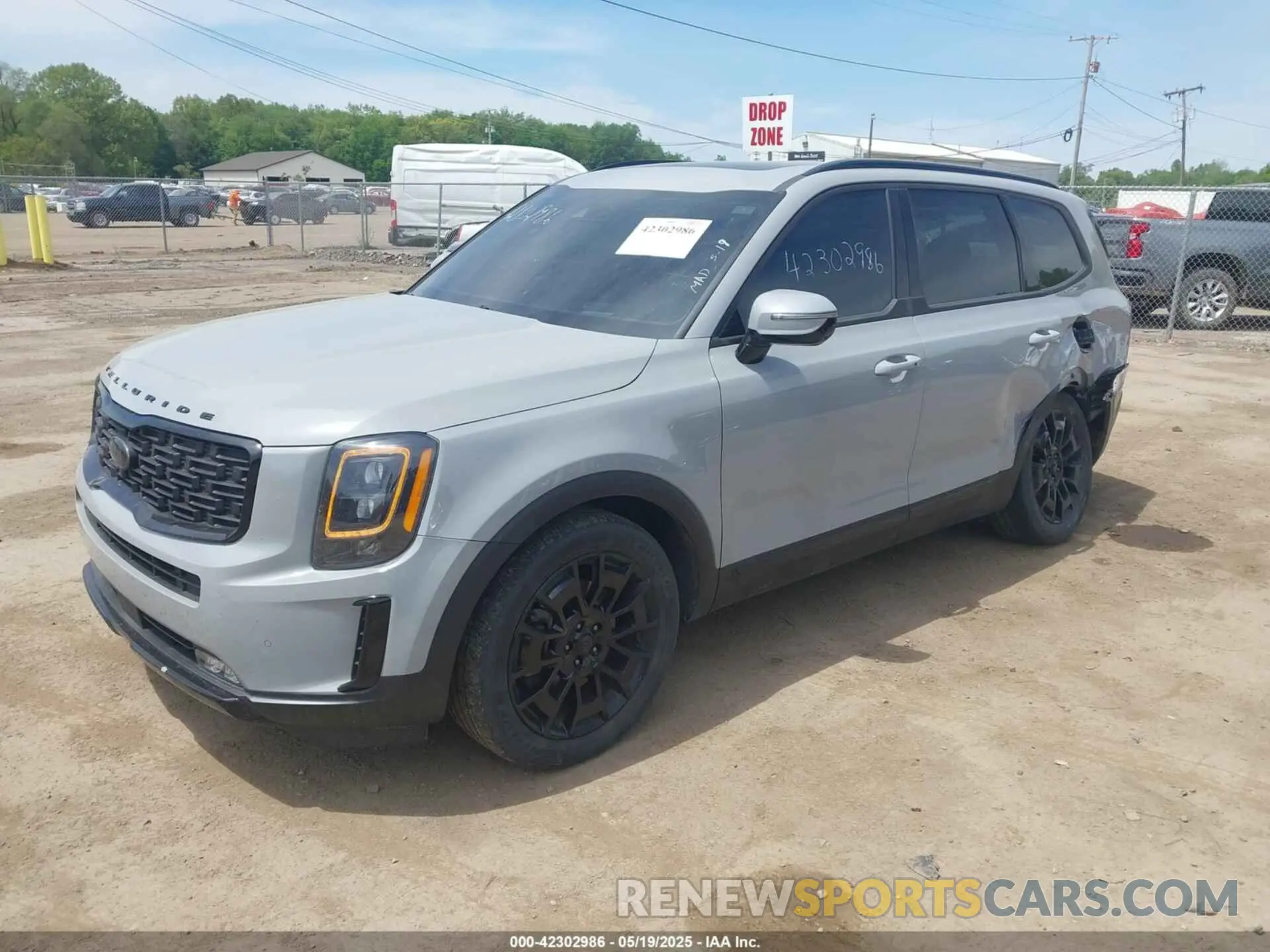 2 fotografías del automóvil dañado 5XYP5DHC8MG185663 KIA TELLURIDE 2021