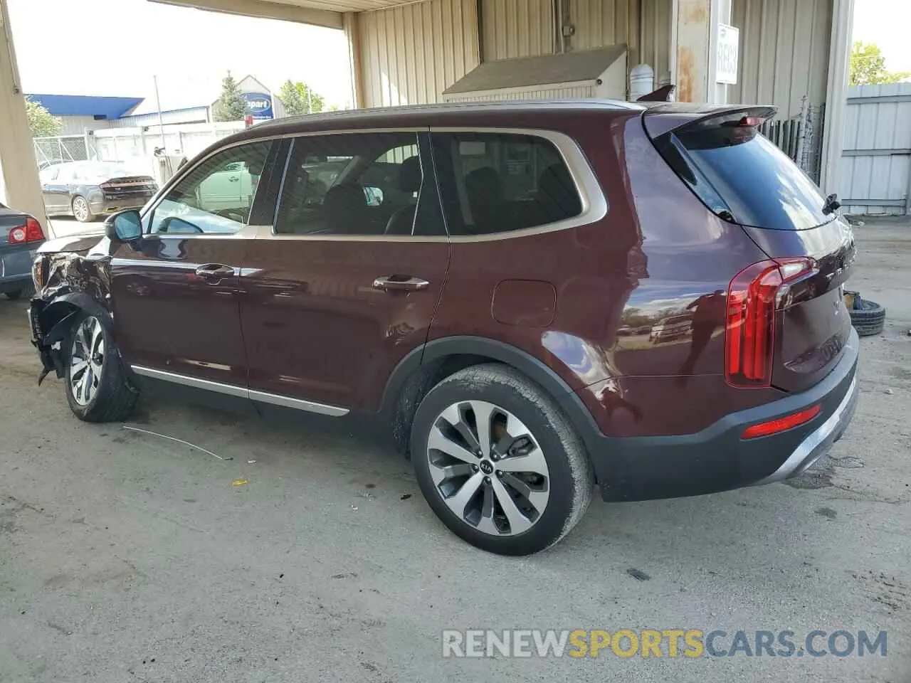 2 fotografías del automóvil dañado 5XYP64HC6MG176974 KIA TELLURIDE 2021