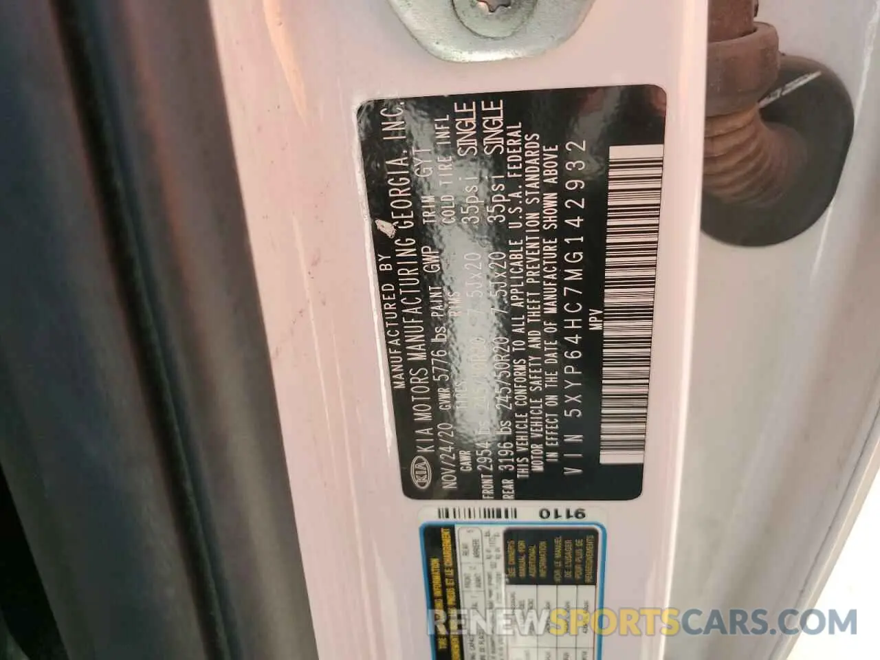 13 fotografías del automóvil dañado 5XYP64HC7MG142932 KIA TELLURIDE 2021