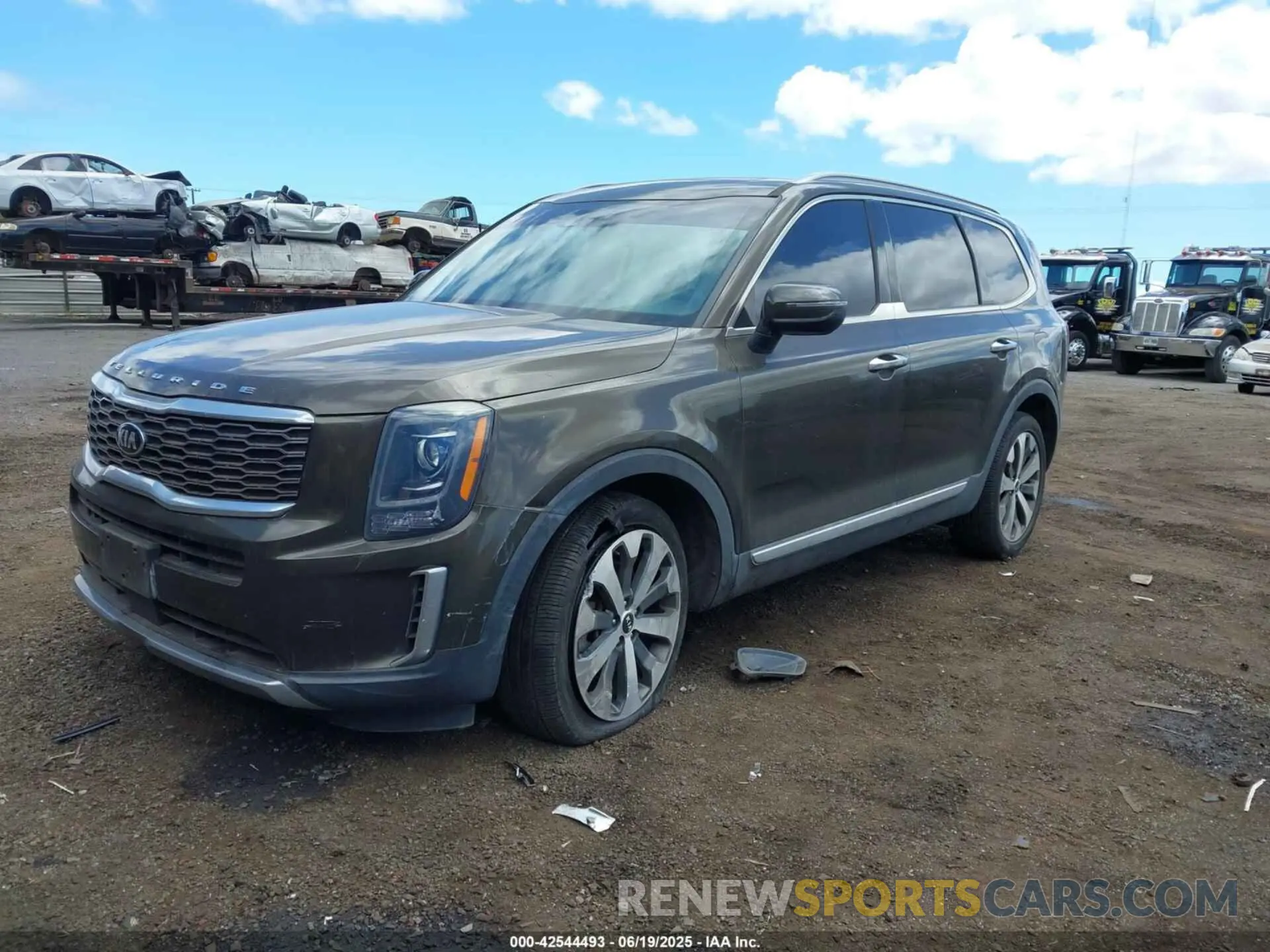 2 fotografías del automóvil dañado 5XYP64HC8MG110605 KIA TELLURIDE 2021