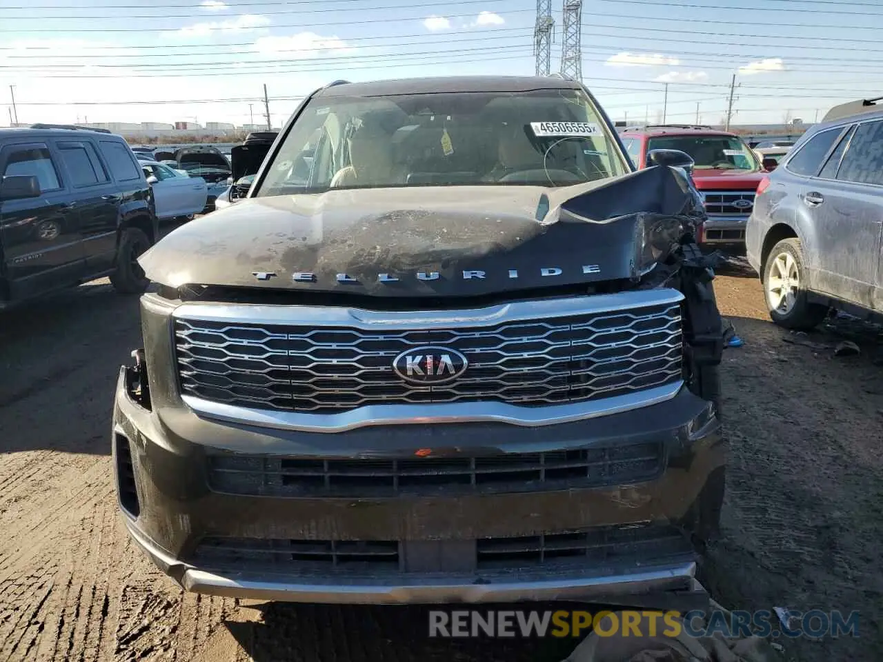 5 fotografías del automóvil dañado 5XYP64HC8MG143412 KIA TELLURIDE 2021