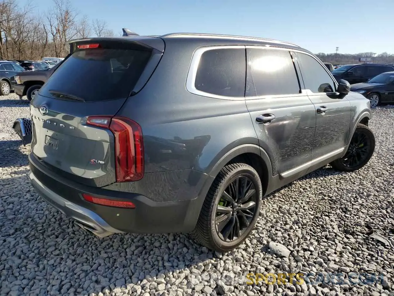 3 fotografías del automóvil dañado 5XYP64HC9MG147730 KIA TELLURIDE 2021