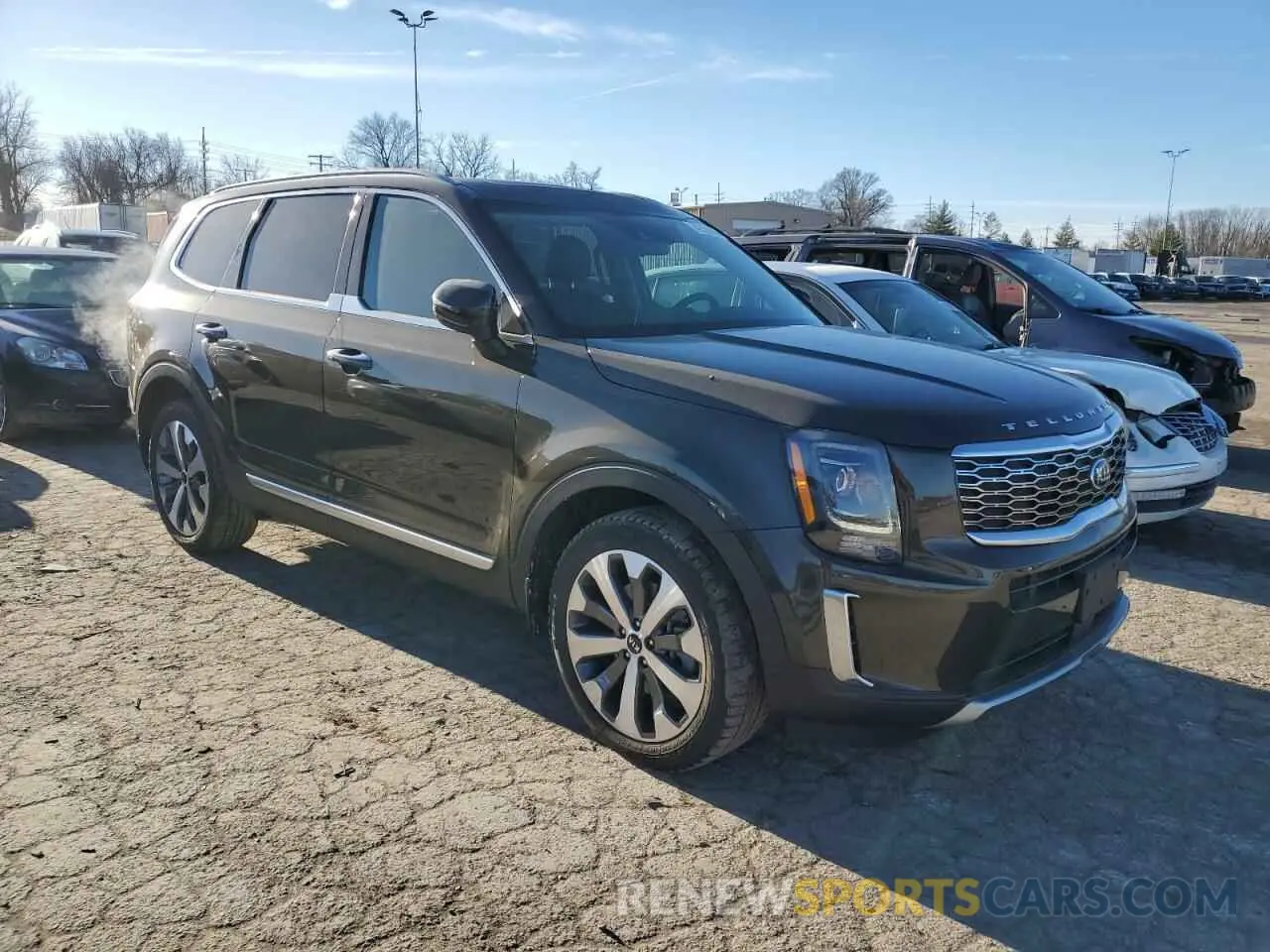 4 fotografías del automóvil dañado 5XYP6DHC9MG103954 KIA TELLURIDE 2021