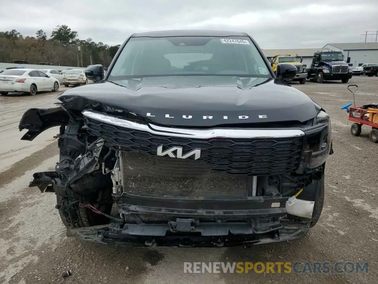 5 fotografías del automóvil dañado 5XYP24HC2NG234480 KIA TELLURIDE 2022